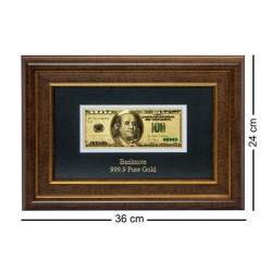 Панно "Банкнота 100 USD (долар) США" 