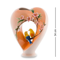 FM-16 Фарфоровая ваза "Сердце" (Pavone)