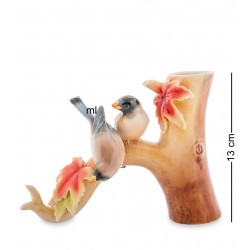 FM- 72/ 1 Фарфоровая вазочка "Птицы на клёне" (Pavone)