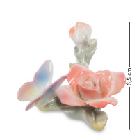 CMS-35/10 Фигурка "Бабочка на розе" (Pavone)