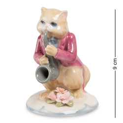 CMS-48/ 3 фігурка "кіт з саксофоном "11см (Pavone)