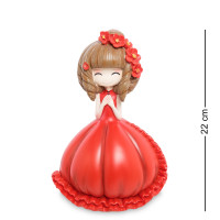 MF-05 Скарбничка маленька "Дівчинка в червоній сукні"
