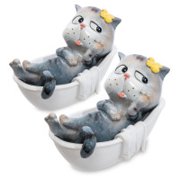 MN-04 Комплект фігурок 2 шт. "Кіт у ванній"