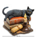 WS-843 Статуэтка "Кот на книгах" (Лиза Паркер)