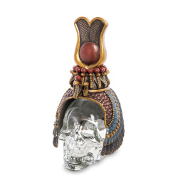 WS-1030 Флакон "Египетский головной убор на стеклянном черепе"