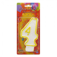 Свічка Цифра Велика 4