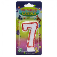 Свічка Цифра Велика 7