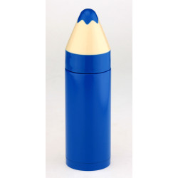 Термос олівець синій
