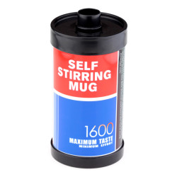 Термокружка с миксером HONO фотопленка 1600, синяя, film self stirring mug (TE32A)
