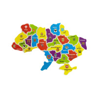 Пазли на магніті Карта України 20см*30см