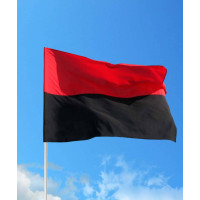 Флаг 90см*60см УПА красно-черный (без штока)