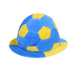 Шапка мяч, сине-желтая LF450