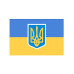 Флаг со штоком 30см*45см Украина ГЕРБ 780058