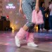 Мехові гетри для вечірки в стилі 80-х рожеві