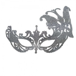 Венеціанська маска Баттерфлай (срібна)