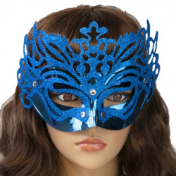 Венеціанська маска Ізабелла (блакитна)