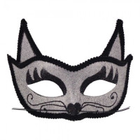 Венеціанська маска Кішка (срібло)