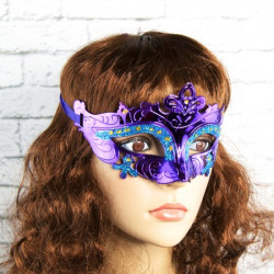 Венеціанська маска Луїза (фіолетова)