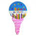 Кулька з надувною ручкою Happy Birthday (свічки)