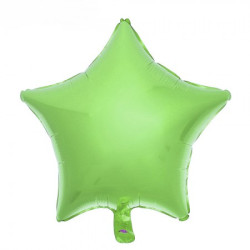 Кулька (45см) Зірка зелена матовий
